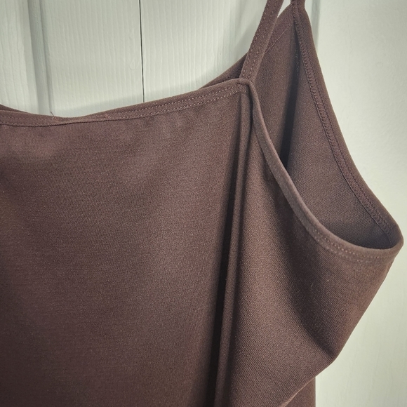 White Mark Women's Plus Size Brown Tank Top NWT - Picture 6 of 10